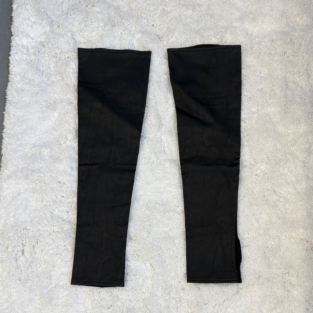 CAbi Black Vegan Leather Sleeves